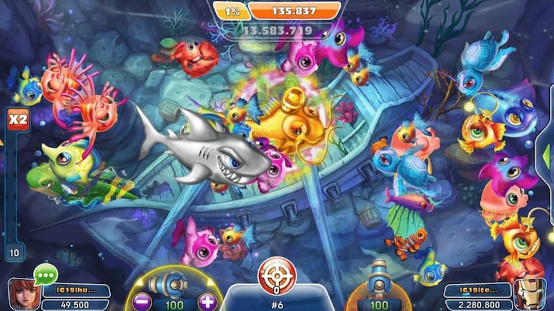 Bắn cá 1 bắn cá GamVip xanh chín