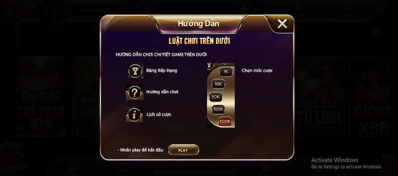 Game nhanh trên dưới GamVip chơi như thế nào? Mẹo hay 3 Luật chơi game trên dưới